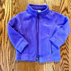 COLUMBIA purple toddler fleece